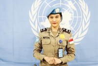 Briptu Renita Rismayanti dinobatkan jadi polisi wanita (Polwan) terbaik PBB 2023. (Arsip PBB di Indonesia)