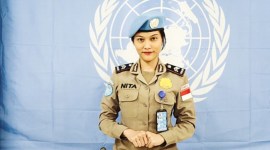 Briptu Renita Rismayanti dinobatkan jadi polisi wanita (Polwan) terbaik PBB 2023. (Arsip PBB di Indonesia)