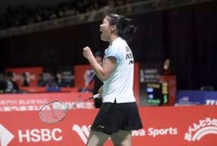 Gregoria Mariska lolos ke perempat final Japan Masters mengalahkan Kim Ga Eun dengan skor 23-21, 21-12. (PBSI)