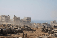 PASUKAN IDF(Pasukan Pertahanan Israel) dari Divisi 36 terlihat beroperasi di Jalur Gaza, dan disebut mulai kelabakan melawan kelompok milisi Hizbullah di perbatasan Lebanon di tengah agresi di Gaza. (Israel Defense Forces)