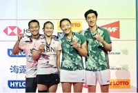 Rehan Naufal Kusharjanto/Lisa Ayu Kusumawati harus puas meraih runner up Hylo Open 2023, setelah kalah dari wakil Hong Kong, Minggu (5/11/2023) malam. (Foto: badminton.ina/Instagram)