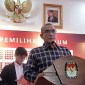 KETUA KPU RI Hasyim Asy'ari mengatakan sebanyak 9.917 orang menjadi calon anggota DPR RI dalam daftar calon tetap (DCT) Pemilu 2024. (CNN Indonesia/Loamy Noprizal)