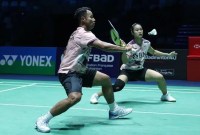 Rehan Naufal Kusharjanto/Lisa Ayu Kusumawati lolos ke semifinal Hylo Open 2023. Ganda Indonesia menekuk pasangan Inggris, Callum Hemming/Estelle van Leeuwen, 21-14, 21-12. (PBSI)