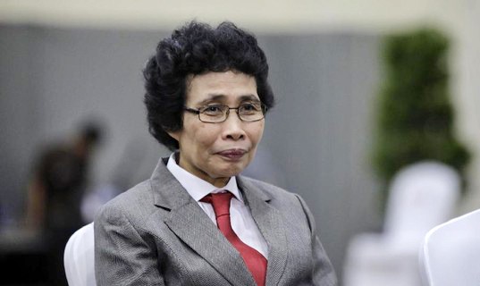 Anggota Dewas KPK Albertina Ho mengatakan sidang kode etik Firli Bahuri ditunda menjadi Rabu (20/12/2023). (CNNIndonesia/Adhi W)