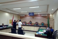 sidang Lanjutan di Pengadilan Tindak Pidana Korupsi Banjarmasin, Senin (4/12/2023). (SuarIndonesia/HD)