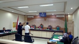 sidang Lanjutan di Pengadilan Tindak Pidana Korupsi Banjarmasin, Senin (4/12/2023). (SuarIndonesia/HD)