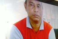 Terdakwa Muliadi. mantan Kepala Desa Sawaja Kecamatan Candi Laras Utara Kabupaten Tapin/ (SuarIndonesia/HD)