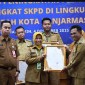 Penerima Penghargaan atas capaian kinerja dan kualitas laporan kinerja perangkat daerah di lingkungan Pemerintah Kota Banjarmasin tahun 2022/ (SuarIndonesia/Humas)