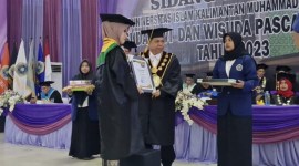 Wisuda XLVI dan Pascasarjana XIX 2023 ini berlangsung di Gedung Sultan Suriansyah Banjarmasin. Rabu (13/12/2023) (SuarIndonesia/HM)