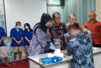 Pemusnahan dilaksanakan di Jalan di Aula BNNP Jalan DI Panjaitan  Banjarmasin Tengah, Jum’at (15/12/2023). (SuarIndonesia/DO)