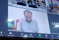 Majelis hakim yang menangani perkara Tindak Pidana Pencucian Uang (TPPU) dengan terdakwa Lian Silas/ (SuarIndonesia/HD)