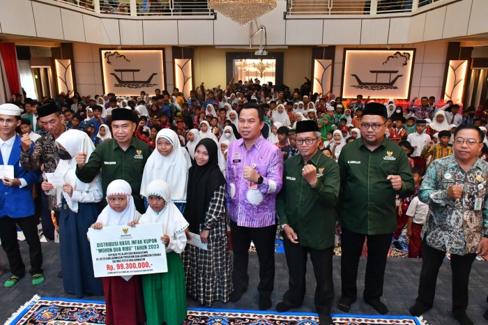 distribusi hasil Infaq kupon 
