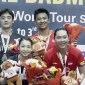 Pasangan ganda campuran Indonesia Dejan Ferdinansyah/Gloria Emanuelle Widjaja tampil sebagai juara di Syed Modi India International 2023, Dejan/Gloria mengalahkan unggulan 5 asal Jepang, Yuki Kaneko/Misaki Matsutomo dengan skor 20-22, 21-19, 25-23, Minggu (3/12/2023). (Capture: SPOTTV)