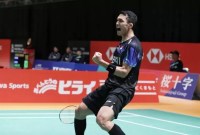 Jonatan Christie menang dua gim langsung atas Anders Antonsen dengan skor 21-16, 21-18. (PBSI)