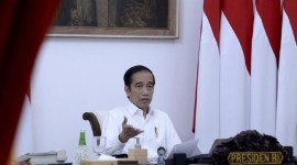 Presiden Jokowi mendukung agar penegakan hukum dalam kasus pesepakbolaan terus dilakukan. (Biro Setpres-Kris)