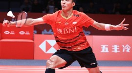 Jonatan Christie menang 21-18, 21-8 atas Kunlavut Vitidsarn. (PBSI)