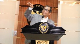 Menko Polhukam Mahfud MD menyatakan restorative justice tidak berlaku dalam kasus tindak pidana perdagangan orang (TPPO). [ANTARA FOTO/RENO ESNIR]