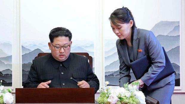 Kim Jong Un dan Kim Yo Jong serentak ancam AS dan Korsel dengan nuklir. [AP File]