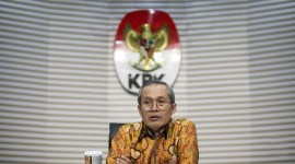 Wakil Ketua KPK Alexander Marwata menolak jadi saksi meringankandalam kasus dugaan pemerasan Firli Bahuri kepada SYL. (CNNIndonesia/Adi Ib)