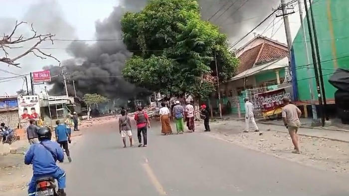 Ledakan di Bangkalan, Jatim. Dua korban luka ledakan mortir di Bangkalan merupakan istri dan anak salah satu anggota Ditpolairud Polda Jawa Timur. [Foto: dok. Istimewa]