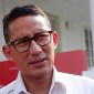 Menparekraf Sandiaga Uno sebut RI pertimbangkan opsi bebas visa untuk 20 negara termasuk AS dan China. (CNNIndonesia/Khaira Ummah JP)