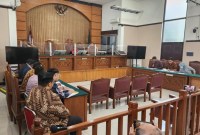 Sidang Praperadilan Eddy Hiariej Cs di PN Jaksel, Selasa (19/12/2023). (detikCom/Adrial)