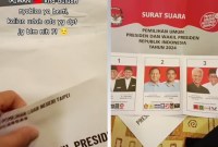 
TKI di Taiwan dapat surat suara pemilu lebih dulu. [foto: @TikTok]