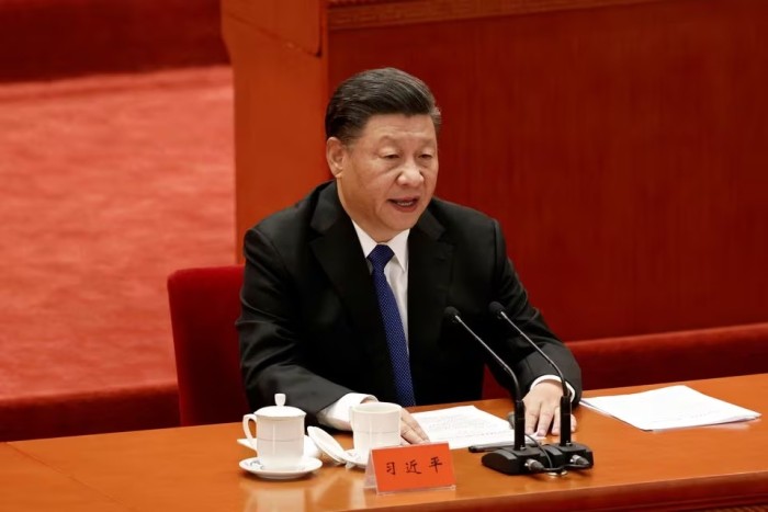 Presiden China Xi Jinping sebut Beijing bakal caplok Taiwan kembali menyatu dengan China daratan. [REUTERS/Carlos Garcia Rawlins Acquire Licensing Rights]