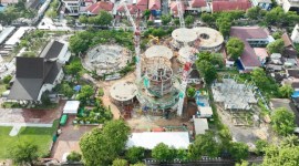 Pemprov Kalsel menyelesaikan pembangunan Tugu Pal Nol dan Masjid Raya Sykeh Muhammad Arsyad Al Banjari pada tahun ini (SuarIndonesia/Repro)