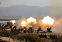 Foto yang diambil pada tanggal 9 Maret 2020 dan dirilis dari Kantor Berita Pusat Korea resmi Korea Utara ini menunjukkan uji coba senjata di lokasi yang dirahasiakan di Korea Utara. [Yonhap]