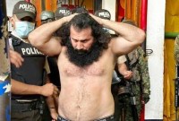 Pemimpin geng kuat Los Choneros, Jose Adolfo Macias, alias 'Fito,' hilang dari sel penjaranya. [©-/Ecuadorean Armed Forces/AFP/File]