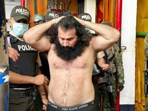 Pemimpin geng kuat Los Choneros, Jose Adolfo Macias, alias 'Fito,' hilang dari sel penjaranya. [©-/Ecuadorean Armed Forces/AFP/File]