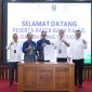 DISKUSI: Direktur Utama Bank Kalsel Fachruddin saat memimpin kegiatan Press Conference bersama Insan Pers di Hotel Fugo Banjarmasin (Foto Dok Bank Kalsel)