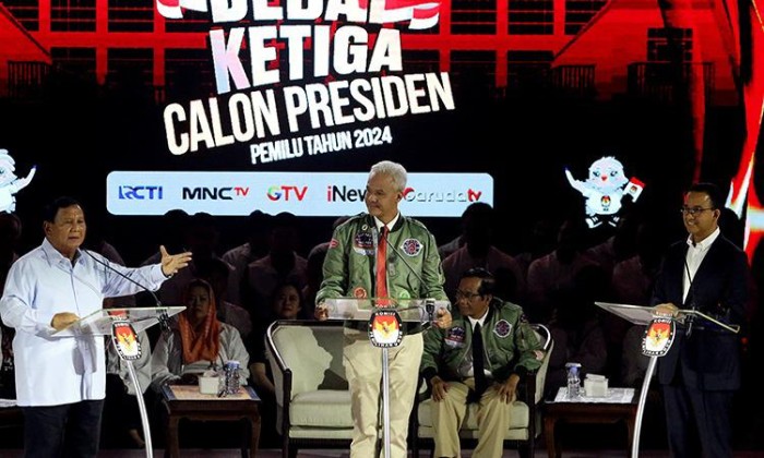 debat pilpres yang diselenggarakan KPU, Jakarta, Minggu (7/1/2024). (SuarIndonesia/Repro)
