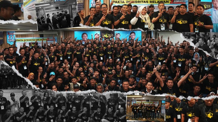 Sebanyak 50 ribu Relawan Tim Dozer Kalimantan Selatan (Kalsel) terus bergerak memenangkan Pasangan Calon Presiden nomor urut 2, Prabowo Subianto – Gibran Rakabuming Raka. (SuarIndonesia/Istimewa)