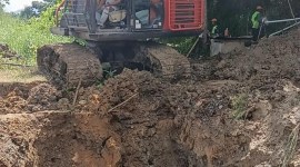 Pipa milik Badan Pengelolaan Air Minum (BPAM) Banjarbakula mengalami kebocoran. (SuarIndonesia/Ist)