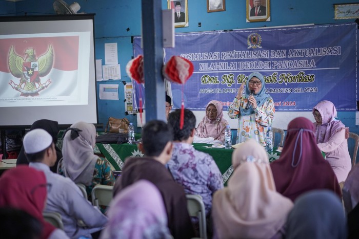 Sosialisasi Revitalisasi dan Aktualisasi Nilai-Nilai Ideologi Pancasila (Sosrev) di Sekolah Dasar Muhammadiyah 5-11, Banjarmasin, pada Rabu (9/1/2024). (SuarIndonesia/Humas)