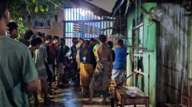 Ardinsyah alias Mandut (33), ayah dua  anak mengakhiri hidupnya cara gantung diri menggunakan tali jemuran, di dalam kamar rumah bedakan, Jum'at, (12/1/2024) malam, sekitar pukul 23.30 WITA. (SuarIndonesia/DO)