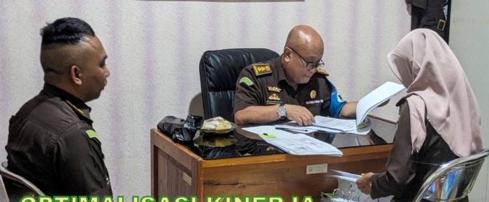 inspeksi yim dari Kejaksaan Tinggi Kalimantan Selatan (Kejati Kalsel)., Senin (22/1/2024). SuarIndonesia/Ist)
