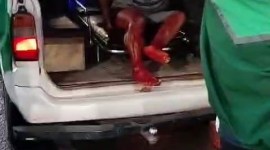 Muhammad Rizky (21), ditusuk pria misterius saat di Jalan MT Haryono samping sebuah hotel di Banjarmasin Tengah. Kamis (25/1/2024) (SuarIndonesia/DO)