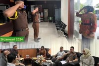 Kepatuhan Korps Adhyaksa dalam mempedomani aturan dan petunjuk teknis kinerja maupun anggaran serta kondite perilaku diperiksa im Inspeksi Kejaksaan Tinggi Kalimantan Selatan (Kejati Kalsel) , Jum’at ( 26/1/ 2024). (SuarIndonesia/Humas)