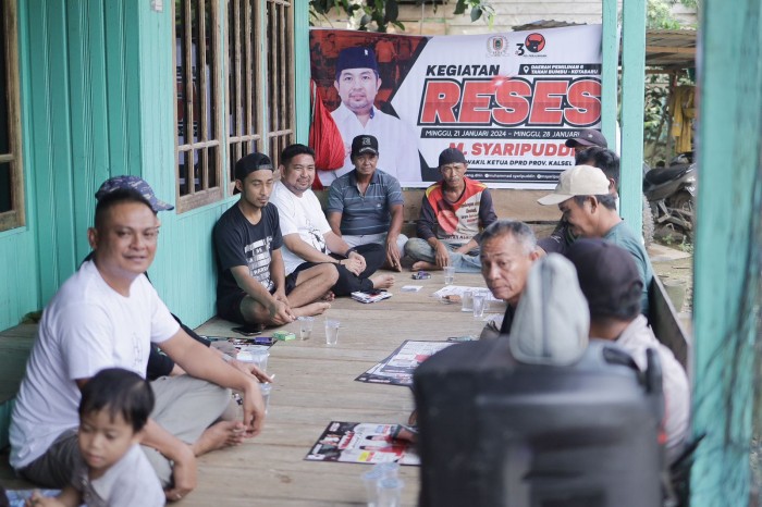 Wakil Ketua DPRD Prov.Kalsel M.Syaripuddin, melaksanakan kegiatan Reses menyerap aspirasi rakyat di 16 titik daerah pemilihannya (Dapil 6) Kabupaten Tanah Bumbu dan Kotabaru dari 21 sampai 28 Januari 2024. (SuarIndonesia/Humas)