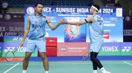 
Fajar/Rian lolos ke 16 besar India Open 2024, Selasa (16/1/2024). [PBSI]
