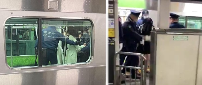 Polisi mengatakan empat orang ditikam di kereta yang berhenti di stasiun Akihabara di Tokyo pada Rabu [3/1/2024]. Seorang tersangka dengan pisau ditangkap di tempat kejadian, kata polisi kepada media setempat. [Foto: @KAZUNABLE_ECN13/X - @kazunarl melalui Storyful]