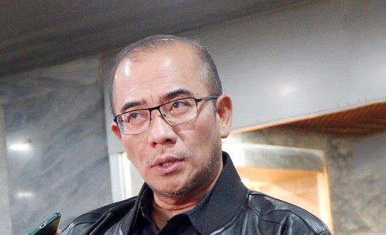 Ketua Komisi Pemilihan Umum (KPU) Hasyim Asy'ari memastikan format debat keempat dan kelima Pilpres 2024 tidak akan berubah. [CNN Indonesia/Khaira Ummah JP]