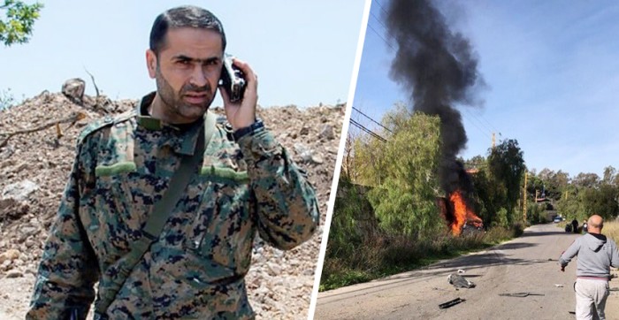 Serangan udara Israel di selatan Lebanon hari Senin, (8/1/2024) menewaskan Wissam Hassan al-Tawil, komandan senior pasukan Radwan dari kelompok Hizbullah, menurut seorang pejabat keamanan Lebanon. [Hezbollah Military Media via AP/X @visegrad24]