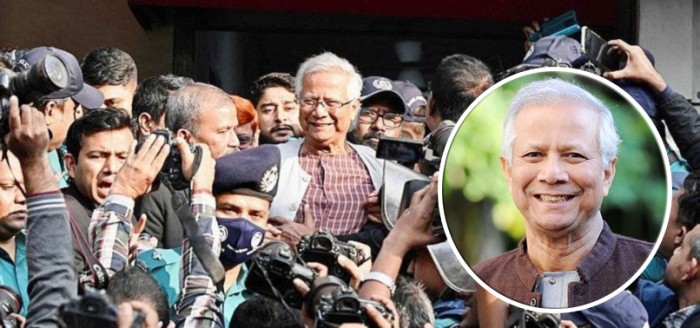 Dr Muhammad Yunus, Peraih Nobel dihukum karena melanggar Undang-Undang Ketenagakerjaan Bangladesh. [anews.com.tr)