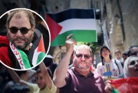 Anggota Parlemen Israel yang berhaluan kiri, Ofer Cassif tokoh anti—zionis tolak genosida -- pada protes Juni 2023 menentang rencana penggusuran sebuah keluarga Palestina di Yerusalem [Ahmad Gharabli/AFP via GETTY IMAGES; Edited: Truthout]