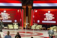 Venue saat debat ketiga Pilpres 2024. [detikcom/Anggi]