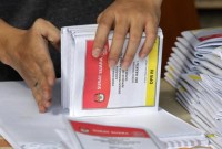 Foto Ilustrasi -- Surat suara untuk Pemilu 2024. [CNNIndonesia/Safir M]